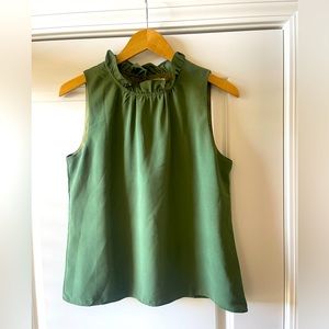 J. Crew women’s mock neck ruffled tank